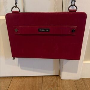 Vintage Members Only Red Crossbody Bag